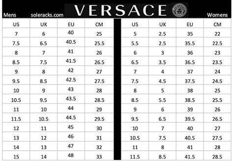 versace shoe size chart men's|how do Versace shoes fit.